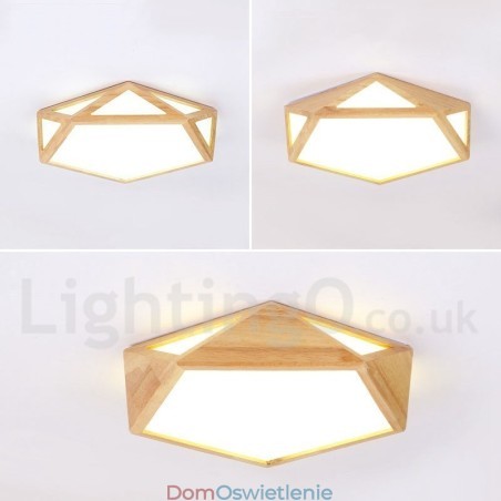 Ściemnialna lampa sufitowa z drewna w wielu stylach z akrylowym kloszem, lampa sufitowa w stylu nordyckim Ściemnialna lampa sufitowa z drewna w wielu stylach z akrylowym kloszem, lampa sufitowa w stylu nordyckim