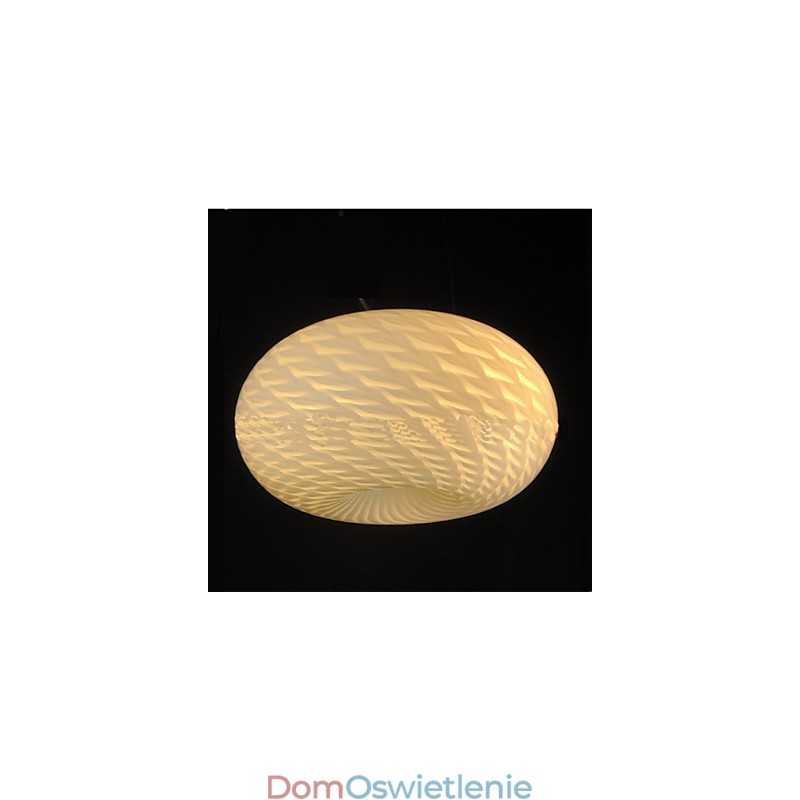 Nowoczesna minimalistyczna rzeźbiona mlecznobiała lampa żyrandolowa