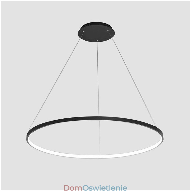 Ściemnialna lampa wisząca o mocy 63 W i średnicy 100 cm, nowoczesny design, pierścień