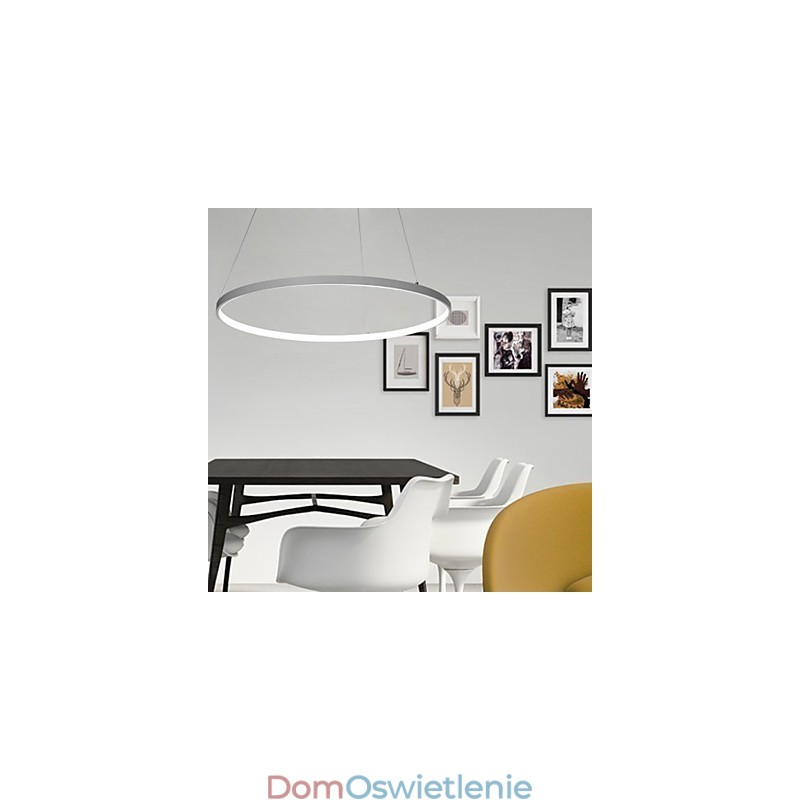 Ściemnialna lampa wisząca o mocy 63 W i średnicy 100 cm, nowoczesny design, pierścień