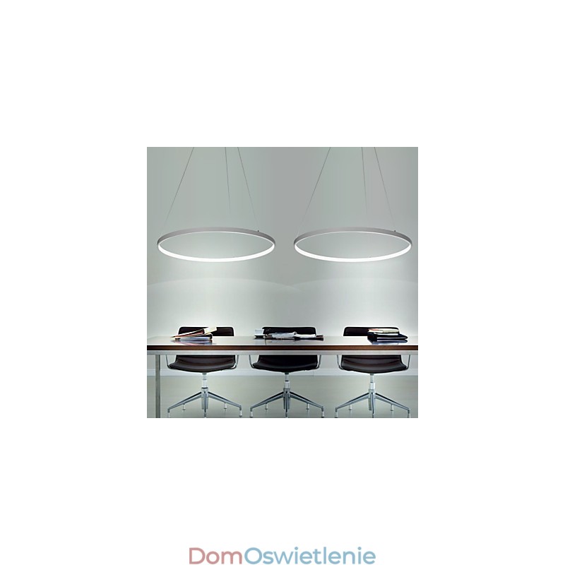 Ściemnialna lampa wisząca o mocy 63 W i średnicy 100 cm, nowoczesny design, pierścień