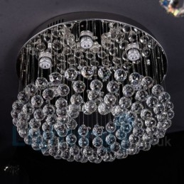 Nowoczesna lampa sufitowa K9 Crystal Round Flush Mount