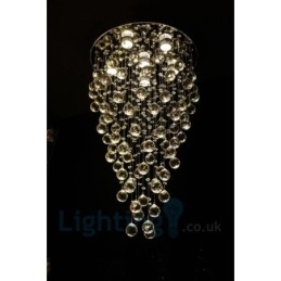 6-punktowa nowoczesna lampa sufitowa K9 Crystal Round Flush Mount