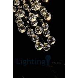6-punktowa nowoczesna lampa sufitowa K9 Crystal Round Flush Mount
