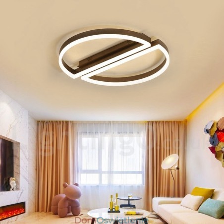 Okrągła, nowoczesna, aluminiowa lampa sufitowa, lampa do montażu na ścianie, z pilotem zdalnego ściemniania, może być również używana jako lampa ścienna Okrągła, nowoczesna, aluminiowa lampa sufitowa, lampa do montażu na ścianie, z pilotem zdalnego ściemniania, może być również używana jako lampa ścienna