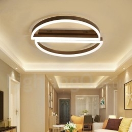 Okrągła, nowoczesna, aluminiowa lampa sufitowa, lampa do montażu na ścianie, z pilotem zdalnego ściemniania, może być również używana jako lampa ścienna
