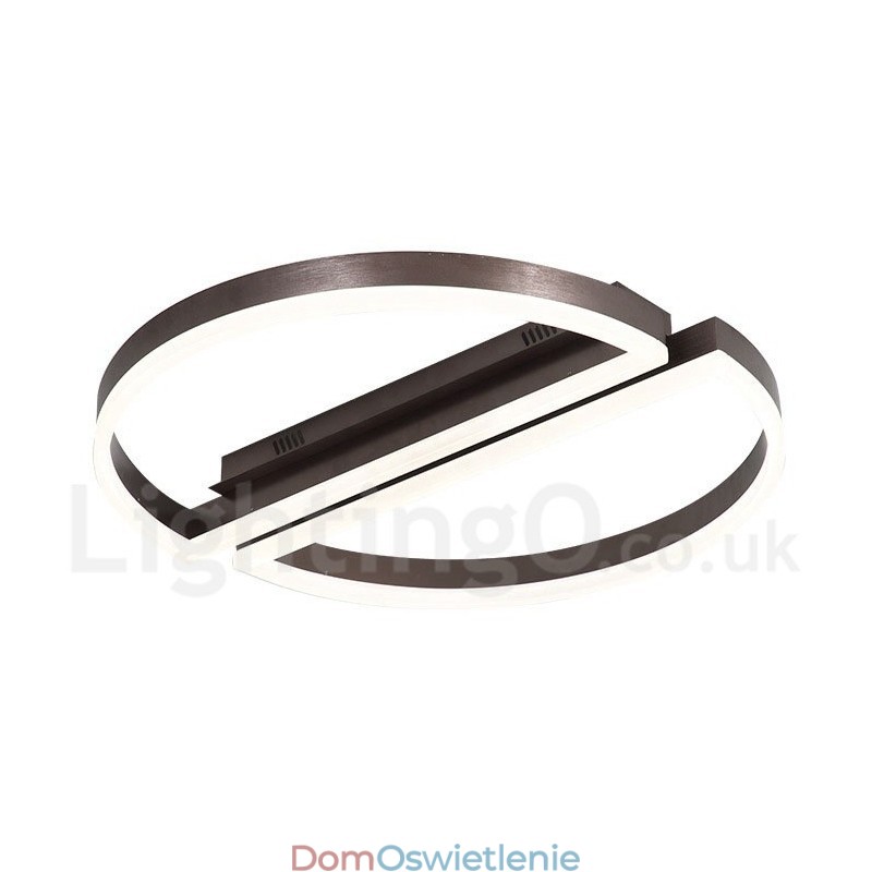 Okrągła, nowoczesna, aluminiowa lampa sufitowa, lampa do montażu na ścianie, z pilotem zdalnego ściemniania, może być również używana jako lampa ścienna