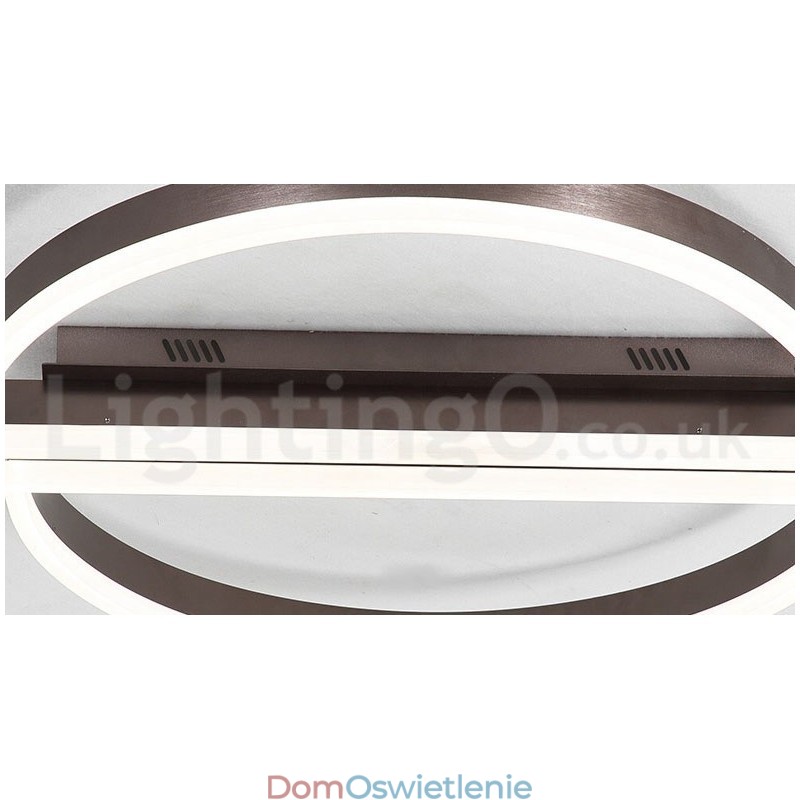 Okrągła, nowoczesna, aluminiowa lampa sufitowa, lampa do montażu na ścianie, z pilotem zdalnego ściemniania, może być również używana jako lampa ścienna
