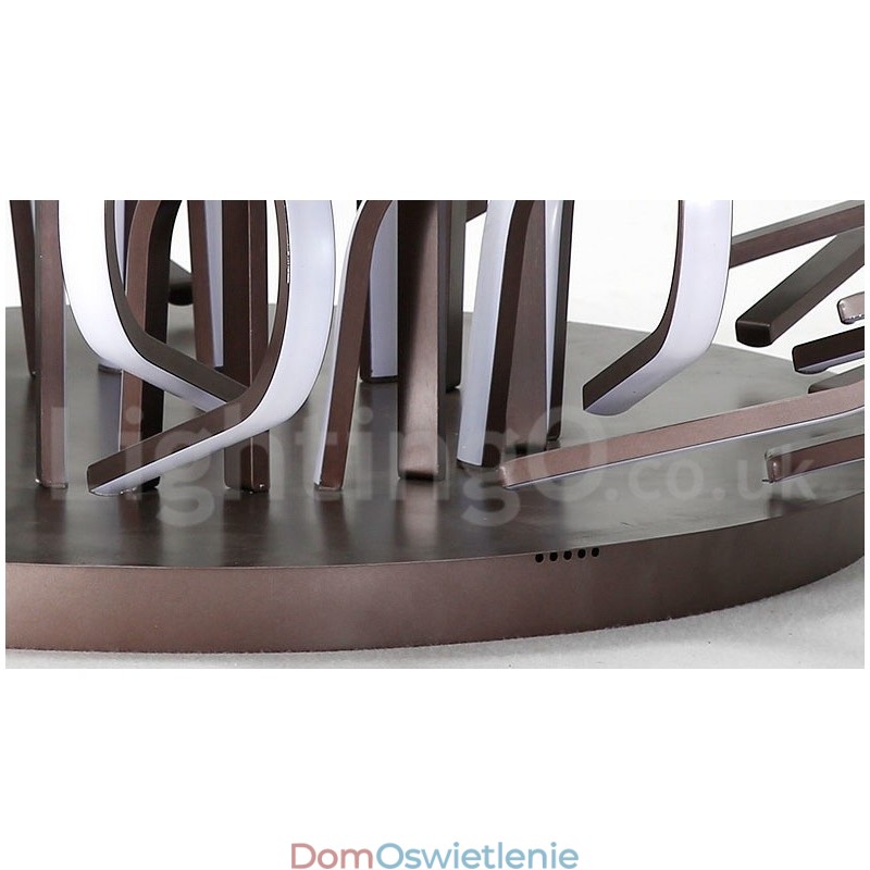 Nowoczesne, współczesne, aluminiowe, ściemnialne, sufitowe oświetlenie Bird's Nest Flush Mount, które można również stosować jako oświetlenie ścienne