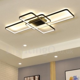 Nowoczesna współczesna aluminiowa lampa sufitowa do montażu na ścianie z pilotem do ściemniania do salonu, sypialni, może być również używana jako lampa ścienna