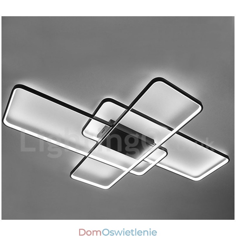 Nowoczesna współczesna aluminiowa lampa sufitowa do montażu na ścianie z pilotem do ściemniania do salonu, sypialni, może być również używana jako lampa ścienna