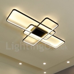 Nowoczesna współczesna aluminiowa lampa sufitowa do montażu na ścianie z pilotem do ściemniania do salonu, sypialni, może być również używana jako lampa ścienna