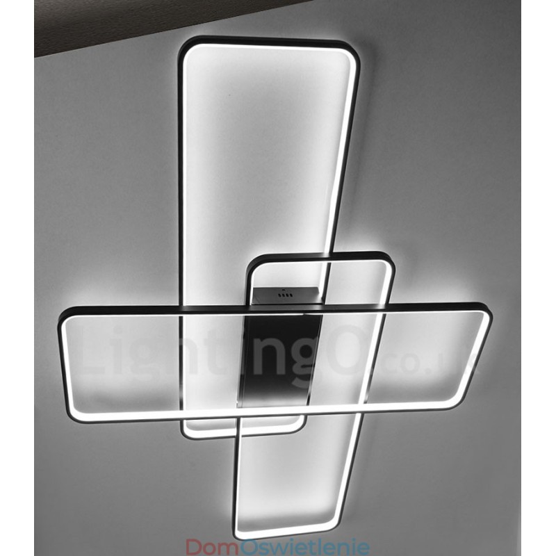 Nowoczesna współczesna aluminiowa lampa sufitowa do montażu na ścianie z pilotem do ściemniania do salonu, sypialni, może być również używana jako lampa ścienna