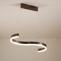 Ściemnialna lampa wisząca liniowa z pilotem zdalnego sterowania, nowoczesny design
