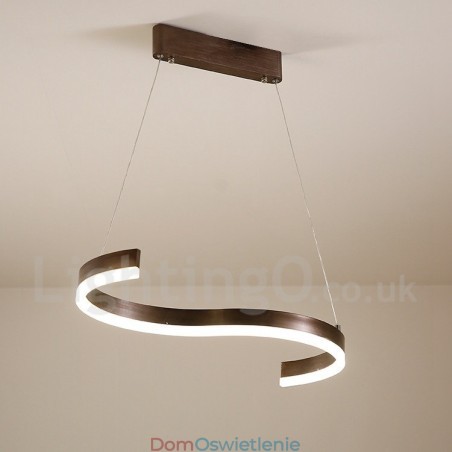 Ściemnialna lampa wisząca liniowa z pilotem zdalnego sterowania, nowoczesny design Ściemnialna lampa wisząca liniowa z pilotem zdalnego sterowania, nowoczesny design