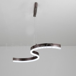 Ściemnialna lampa wisząca liniowa z pilotem zdalnego sterowania, nowoczesny design