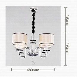 Nowoczesny minimalistyczny żyrandol oświetlenie tkaniny artystyczne kryształowy żyrandol