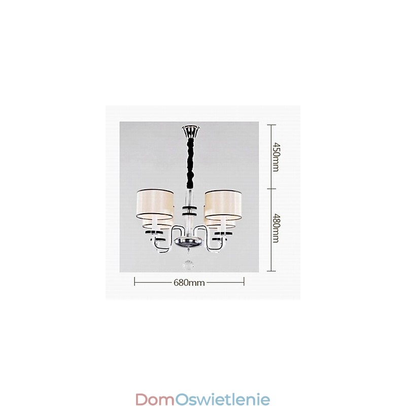 Nowoczesny minimalistyczny żyrandol oświetlenie tkaniny artystyczne kryształowy żyrandol