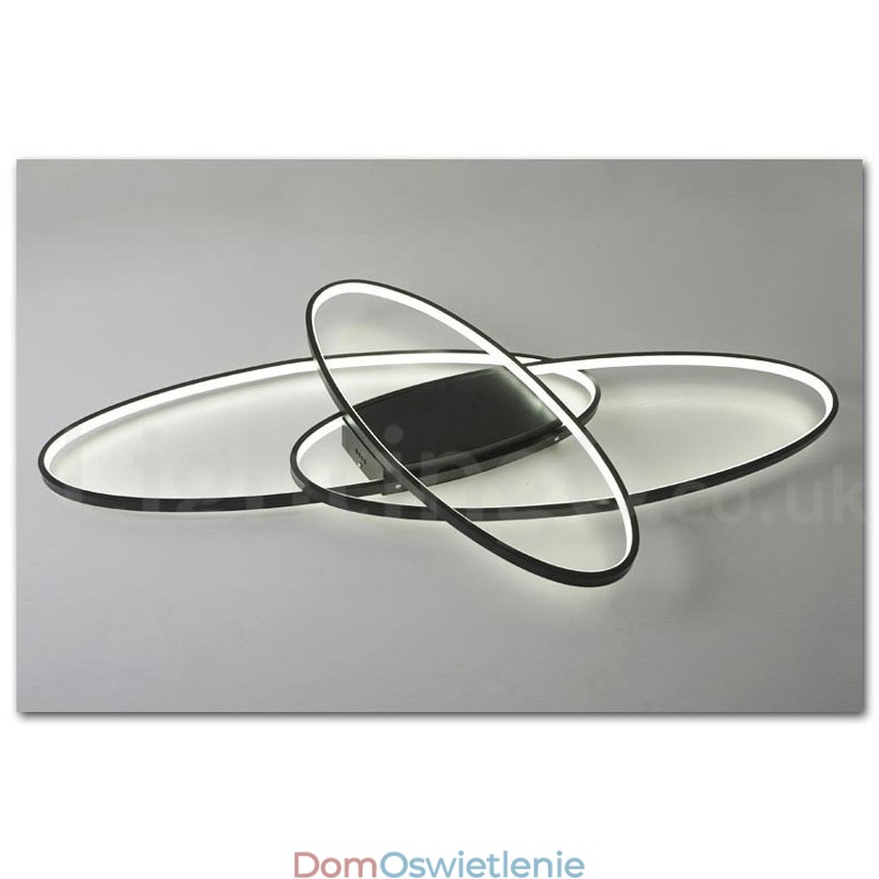 Ściemnialna owalna nowoczesna współczesna aluminiowa lampa sufitowa do montażu na ścianie do salonu, sypialni, może być również używana jako lampa ścienna