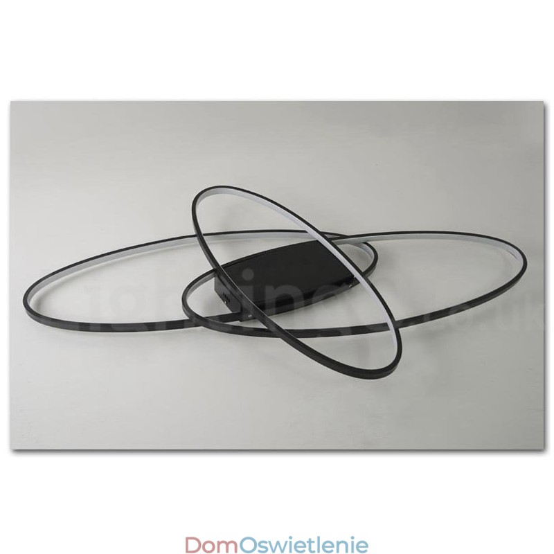 Ściemnialna owalna nowoczesna współczesna aluminiowa lampa sufitowa do montażu na ścianie do salonu, sypialni, może być również używana jako lampa ścienna