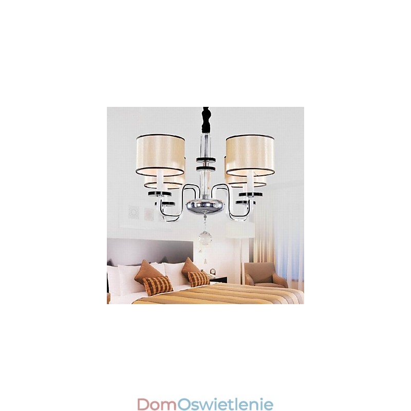 Nowoczesny minimalistyczny żyrandol oświetlenie tkaniny artystyczne kryształowy żyrandol