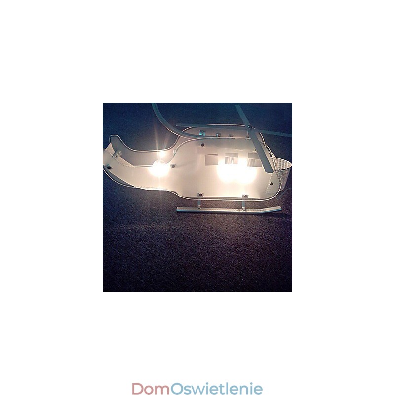 Prosta dziecięca lampa Szklana lampa helikopterowa z kreskówek