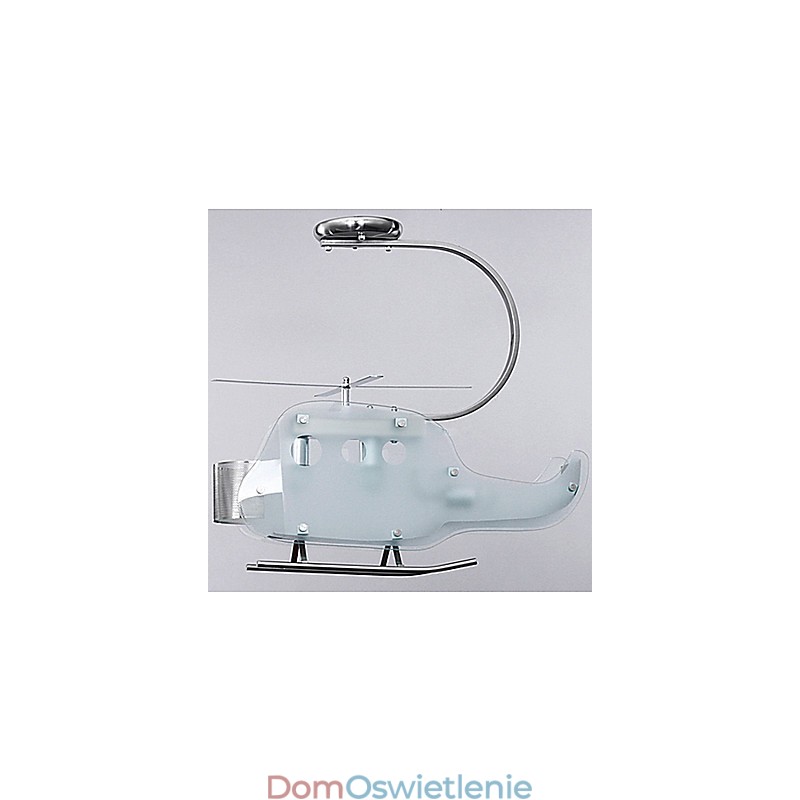Prosta dziecięca lampa Szklana lampa helikopterowa z kreskówek
