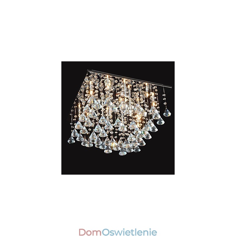 Tradycyjny klasyczny kryształowy chromowany metalowy żyrandol