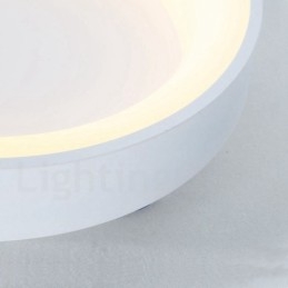 Ściemnialna wielokolorowa okrągła drewniana lampa sufitowa z akrylowym kloszem Lampa sufitowa w stylu nordyckim