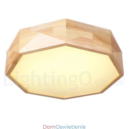 Ściemnialna lampa sufitowa z drewna z akrylowym kloszem Lampa sufitowa w stylu nordyckim Ściemnialna lampa sufitowa z drewna z akrylowym kloszem Lampa sufitowa w stylu nordyckim