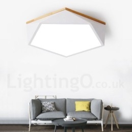 Ściemnialna lampa sufitowa Macaron Multi Colors z drewna z akrylowym kloszem Lampa sufitowa w stylu nordyckim