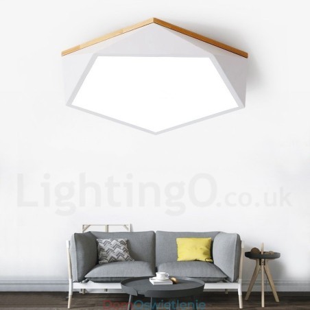 Ściemnialna lampa sufitowa Macaron Multi Colors z drewna z akrylowym kloszem Lampa sufitowa w stylu nordyckim Ściemnialna lampa sufitowa Macaron Multi Colors z drewna z akrylowym kloszem Lampa sufitowa w stylu nordyckim