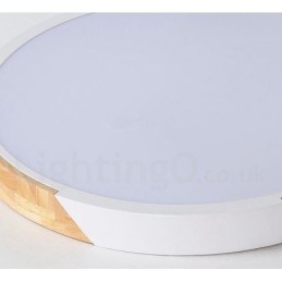 Ściemnialna lampa sufitowa Macaron Multi Colors Wood Ultra cienka z akrylowym kloszem Lampa sufitowa w stylu nordyckim