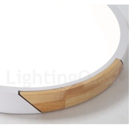 Ściemnialna lampa sufitowa Macaron Multi Colors Wood Ultra cienka z akrylowym kloszem Lampa sufitowa w stylu nordyckim