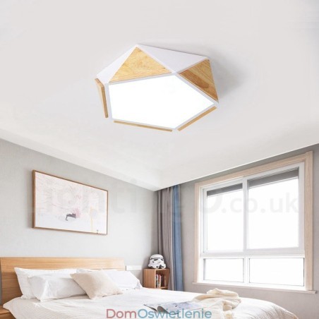 Ściemnialna lampa sufitowa Macaron Multi Colors z drewna z akrylowym kloszem Lampa sufitowa w stylu nordyckim Ściemnialna lampa sufitowa Macaron Multi Colors z drewna z akrylowym kloszem Lampa sufitowa w stylu nordyckim