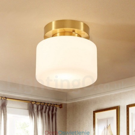 Retro Vintage Flush Mount Lampa Sufitowa z Kloszem