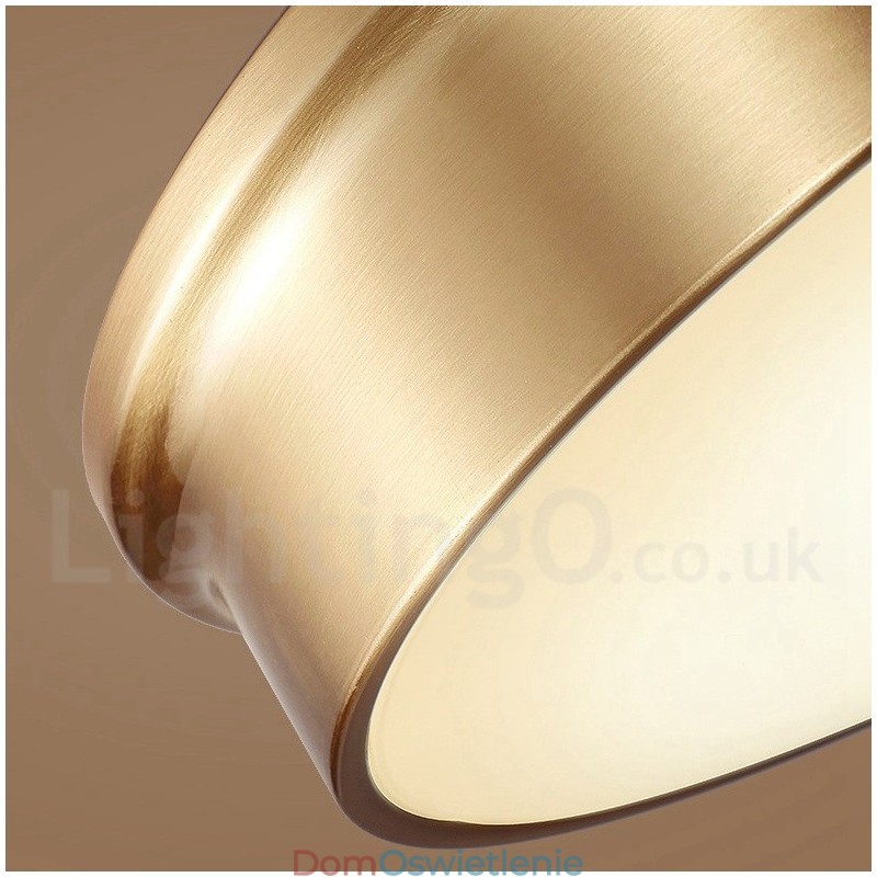 Retro Vintage Flush Mount Lampa Sufitowa z Kloszem Szklanym