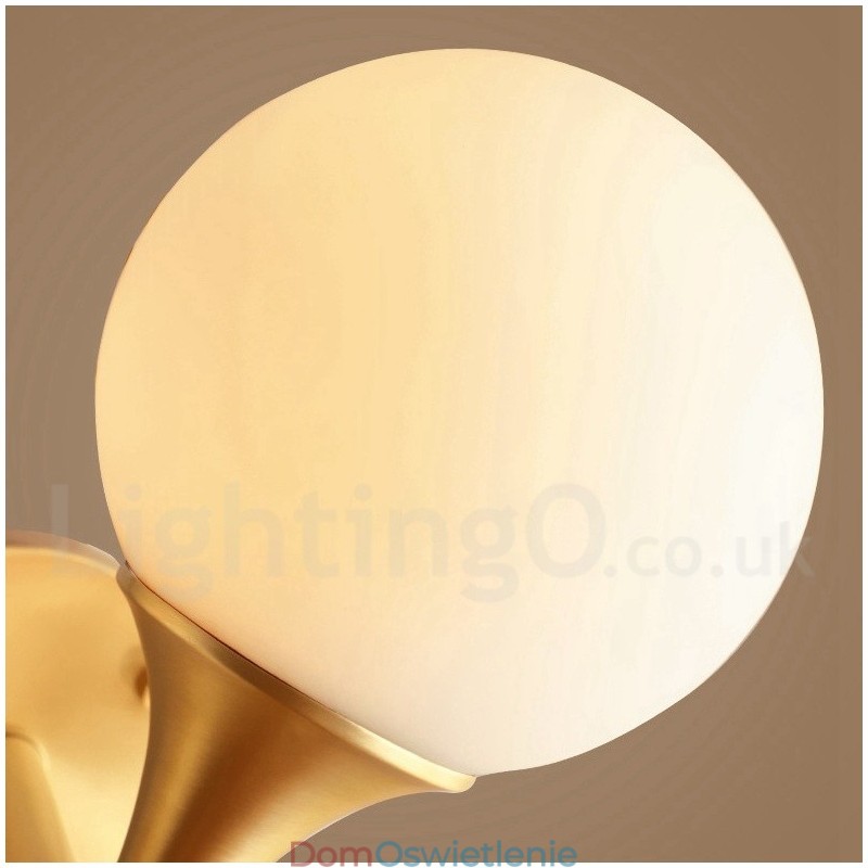 4 światła Pure Brass Modern Contemporary Simple Rustic Retro Vintage Flush Mount Sufitowa lampa z kloszami szklanymi