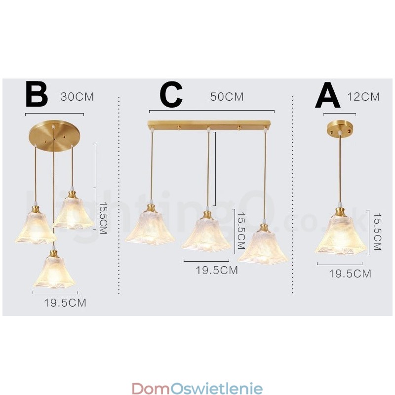 Wisząca lampa rustykalna Lodge w stylu nordyckim z czystego mosiądzu z kloszem szklanym