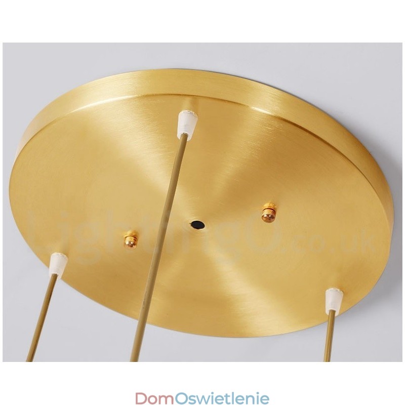 Wisząca lampa rustykalna Lodge w stylu nordyckim z czystego mosiądzu z kloszem szklanym