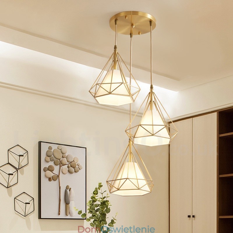 Wisząca lampa rustykalna Lodge w stylu nordyckim z czystego mosiądzu z kloszem z tkaniny