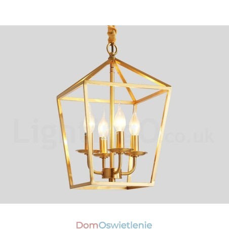 Czysta mosiężna lampa wisząca w stylu rustykalnym Lodge w stylu nordyckim Czysta mosiężna lampa wisząca w stylu rustykalnym Lodge w stylu nordyckim