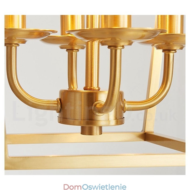 Czysta mosiężna lampa wisząca w stylu rustykalnym Lodge w stylu nordyckim