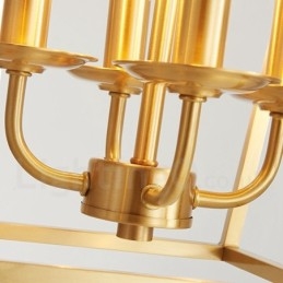Czysta mosiężna lampa wisząca w stylu rustykalnym Lodge w stylu nordyckim