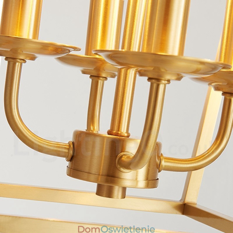 Czysta mosiężna lampa wisząca w stylu rustykalnym Lodge w stylu nordyckim