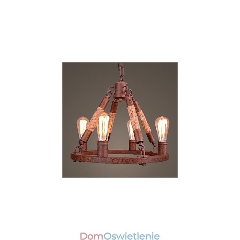 Vintage Rope Pendant Light Loft Creative Industrial Lamp American Style Decoration