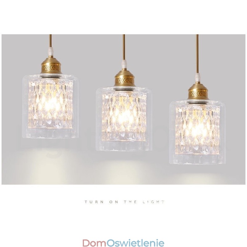 Wisząca lampa rustykalna Lodge w stylu nordyckim z czystego mosiądzu z kloszem szklanym