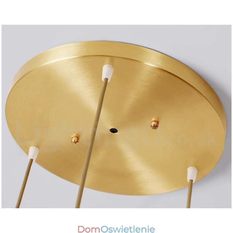 Wisząca lampa rustykalna Lodge w stylu nordyckim z czystego mosiądzu z kloszem szklanym