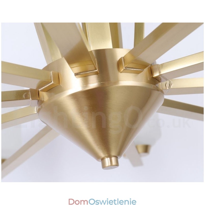 15-punktowy, duży, luksusowy, rustykalny, retro, zabytkowy, mosiężny żyrandol wiszący z kloszami ze szkła