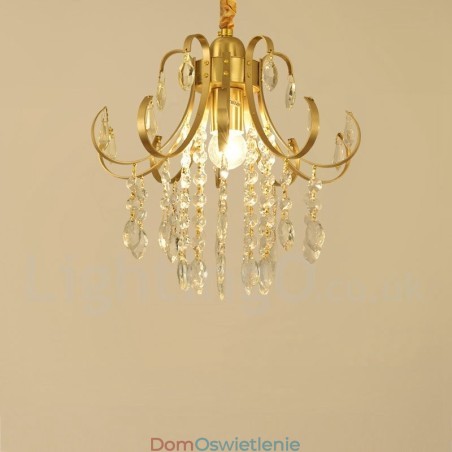 Czysty mosiądz Rustykalny Lodge Nordic Style Flush Mount Kryształowe lampy sufitowe Czysty mosiądz Rustykalny Lodge Nordic Style Flush Mount Kryształowe lampy sufitowe